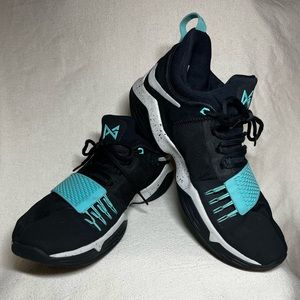 Nike Pg 1 Paul George Men's Black Light Aqua Basketball Mens Size 11